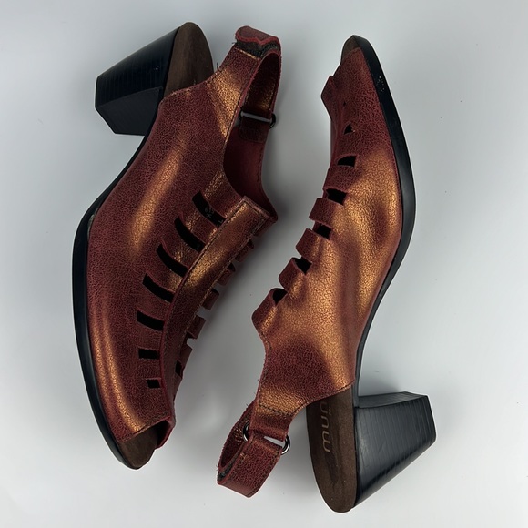 Munro Abby Crackle Open Toe Slingback Sandals Sz: 8.5SS - Picture 5 of 12